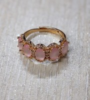 Five Stone Pink Finger Ring