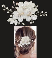 Wedding White hair pin